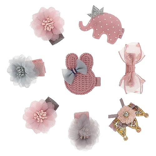Little Girl Hair Clips 8pcs Set for Boys and Girls