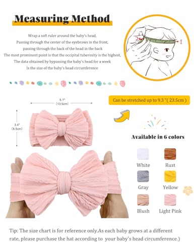 ZURLEFY Rust Nylon Baby Headband Bows