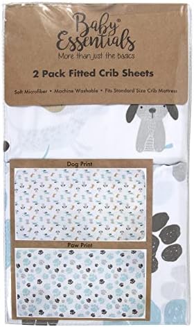 Baby Essentials 2 Pack Crib Sheets 52x28