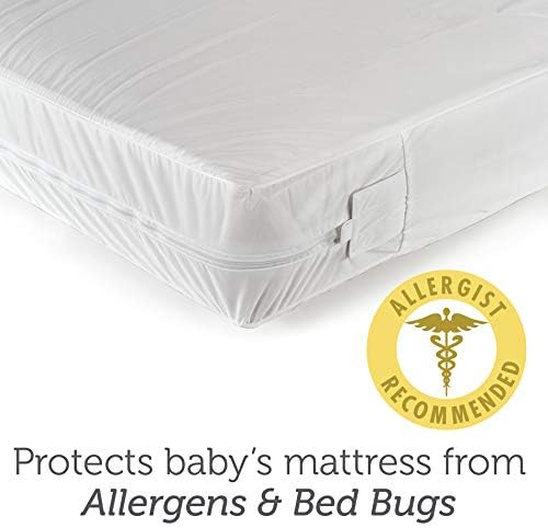 Sealy Baby Waterproof Crib Mattress Protector Pad - 52x28 White