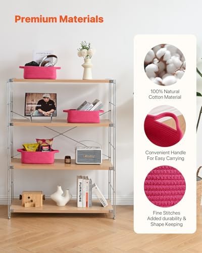 KALLAX Hot Pink Woven Storage Basket 3 Pack