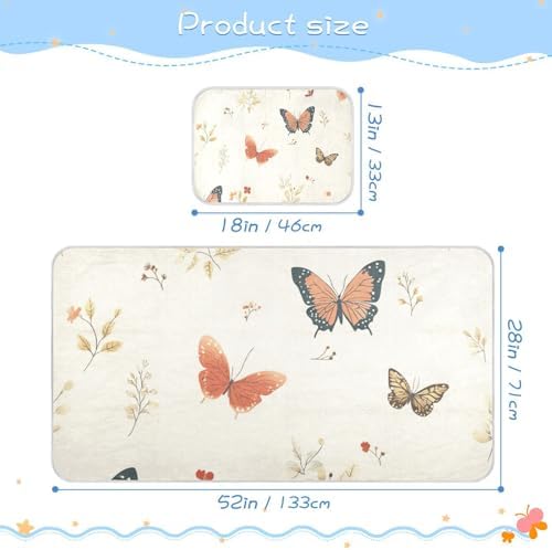 Cooling Baby Crib Mattress Pad 28x52 Inch Waterproof and Washable