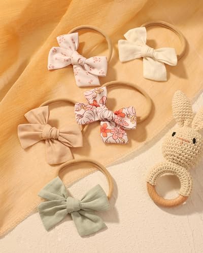 Doboi 10PCS Baby Headbands with Hair Bows