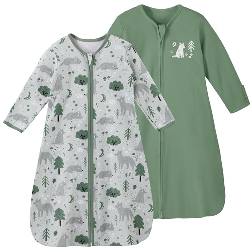 Yoofoss Baby Sleep Sack 0-6 Months 2-Way Zipper 100 Cotton