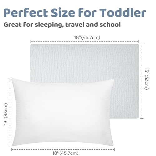Pro Goleem Toddler Pillow with Muslin Cover 13x18