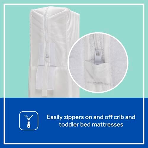 Sealy Baby Waterproof Crib Mattress Protector Pad - 52x28 White