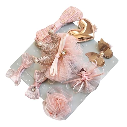 BESTonZON 10pcs Hairpin Bowknot Headwear Set for Kids