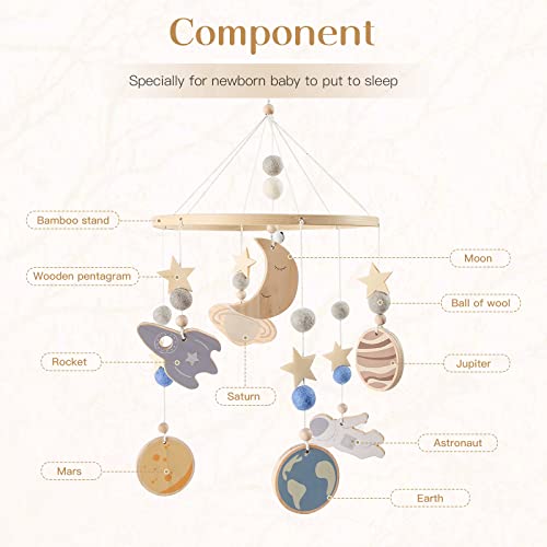 Mamimami Home Wooden Wind Chime Baby Bed Bell