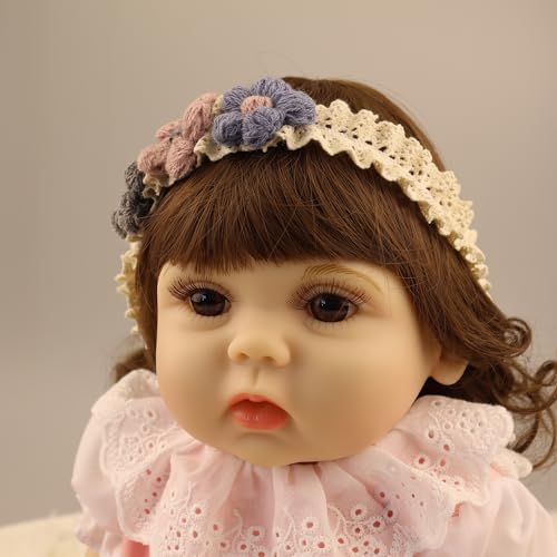 Bethynas Purple Flower Bowknot Headband for Baby Girls