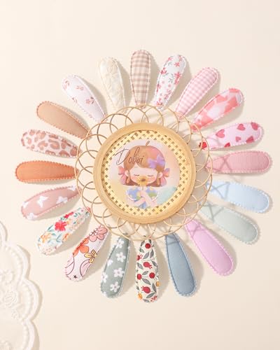 Doboi Baby Headbands Set - 20PCS with Big Bows and 8PCS Clips