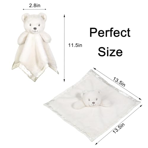 Bear Security Blanket Fluffy 135 Inch Baby Lovey