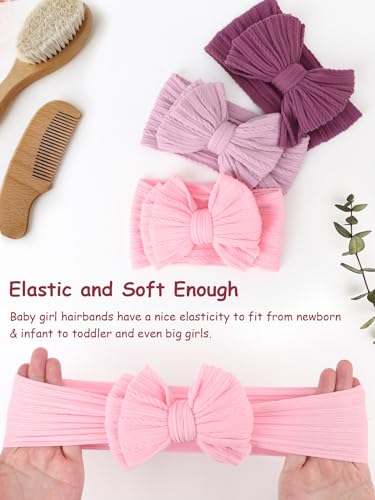 DRESHOW BQUBO Handmade Baby Headbands 3 Pack