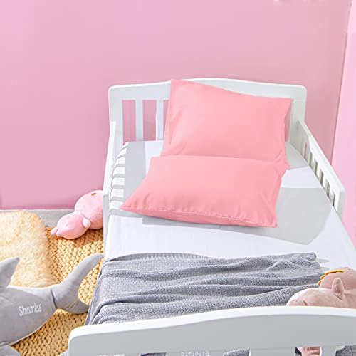 NTBAY Microfiber Toddler Pillowcases 2 Pack Pink