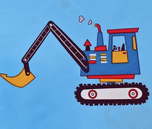 J-pinno Blue Excavator Toddler Sheet Set