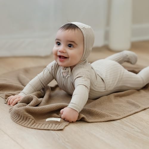 Bleu La La Organic Cotton Baby Swaddle Blanket