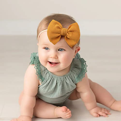 yoyokid 12 PCS Hairband with Baby Girl Bows