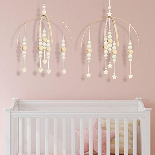 DIY Baby Mobile Kit for Crib Wooden Frame Wind Chime