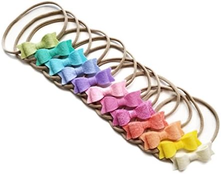 Vanaguelite Baby Girl Headbands Rainbow Set