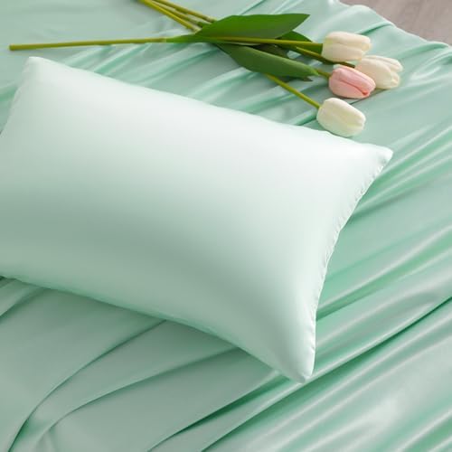 NTBAY Zippered Silk Satin Toddler Pillowcases - 2 Pack
