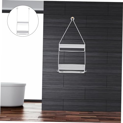 BEBEMOKO 1pc Double Hanging Bathroom Storage Basket