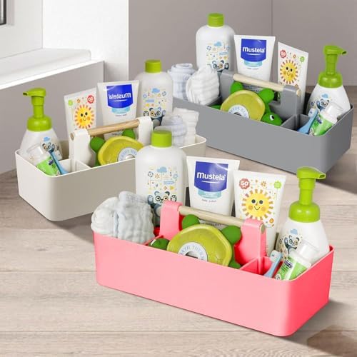 ChengFu Baby Shower Caddy with Wood Handle