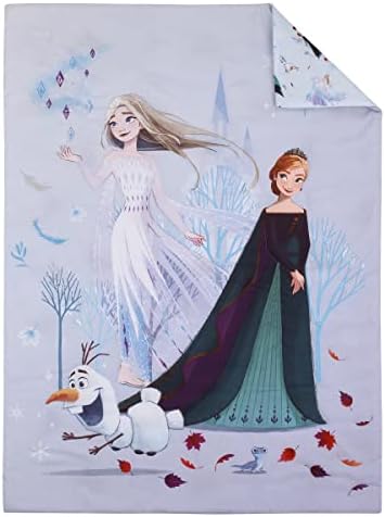 NoJo Disney Frozen Winter Cheer 4 Piece Toddler Bed Set 1