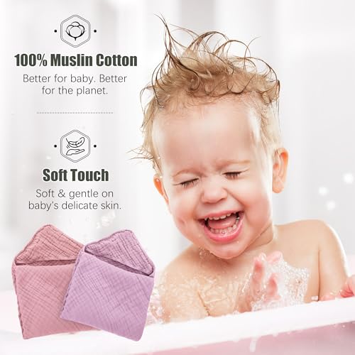 Spotted Play 2 Pack Hooded Baby Towels - Light Sakura