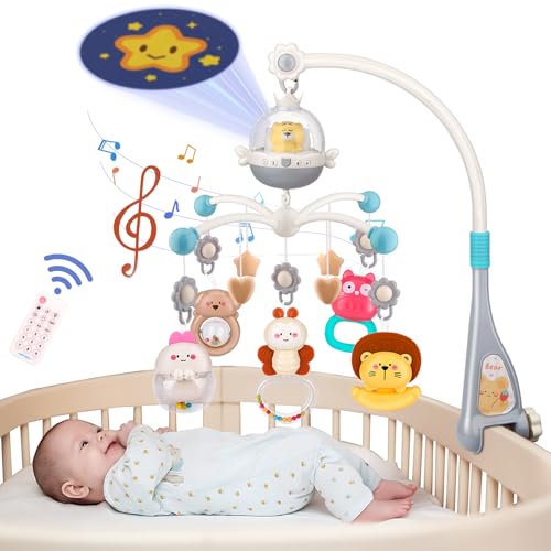 Nicknack Baby Crib Mobile with Music Light and Remote Control