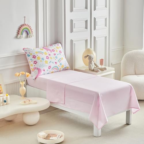 UOZZI Unicorn Toddler Bedding Set 4PC