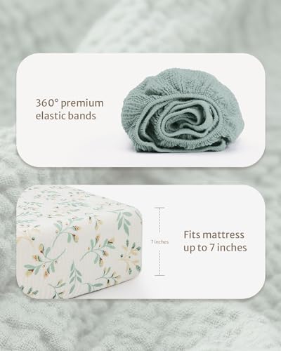 Blissful Diary Muslin Crib Sheets 2 Pack