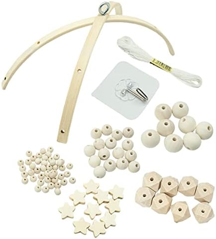 DIY Baby Mobile Kit for Crib Wooden Frame Wind Chime