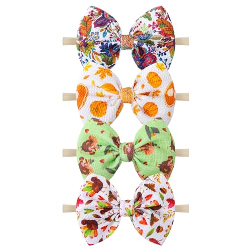 YanJie Fall Thanksgiving Baby Girl Hairband Bow