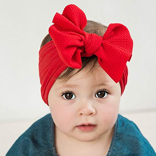 inSowni 8 Pack Big Bow Stretchy Nylon Headbands for Baby Girls