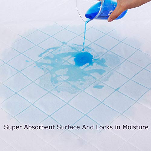 Biloban Waterproof Crib Mattress Protector 27x38 4 Layers Non-Slip Pad