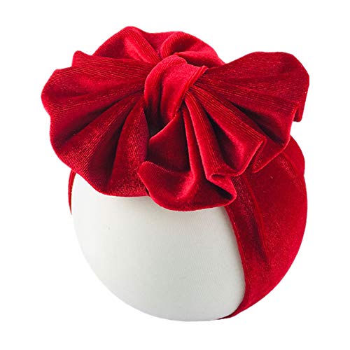 Lawie 8 Pack Soft Velvet Bow Headbands for Baby Girls