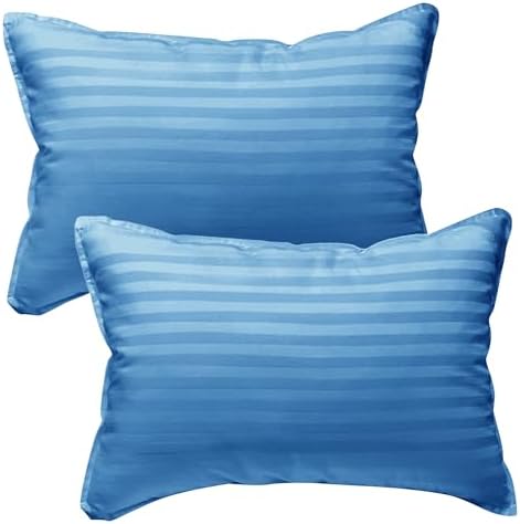 Kinder Fluff Twin Pillows for Kids - Blue 16x24in 2 Pack