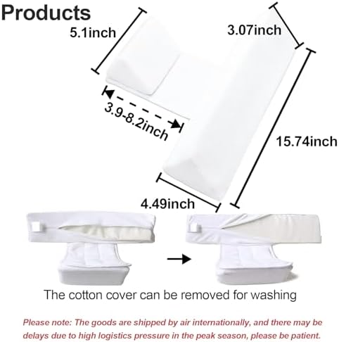 ParkistStar Wedge Pillow for Newborns Blue 45-Degree Support