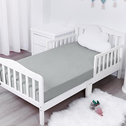 Magik Kover Waterproof Crib Sheets 2 Pack for Boys Grey Navy