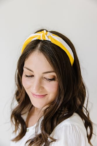 Little Poppy Co Headbands Set - Lemon Cherry Beach Stripe