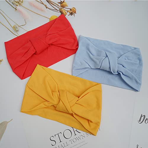 23 Pack Baby Nylon Headbands with Knots and Elasticity