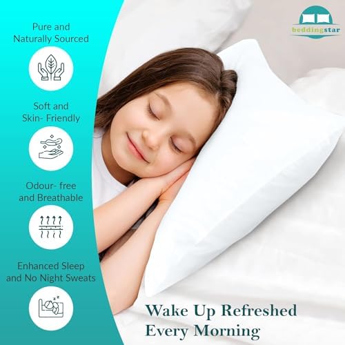 Youth Pillowcase Set of 2 16x22 White Solid Zipper Closure 1