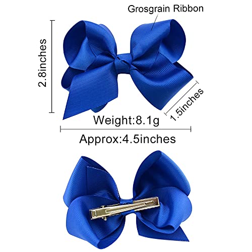 40PCS 45 Inch Hair Bows for Girls with Alligator Clips