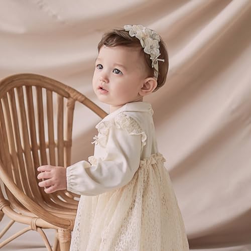 Baby Girl Lace Headbands with Bow Knot Flowers