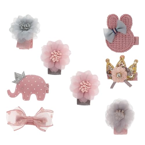 VICASKY Baby Hair Clips 8 Pack Set for Girls and Toddlers