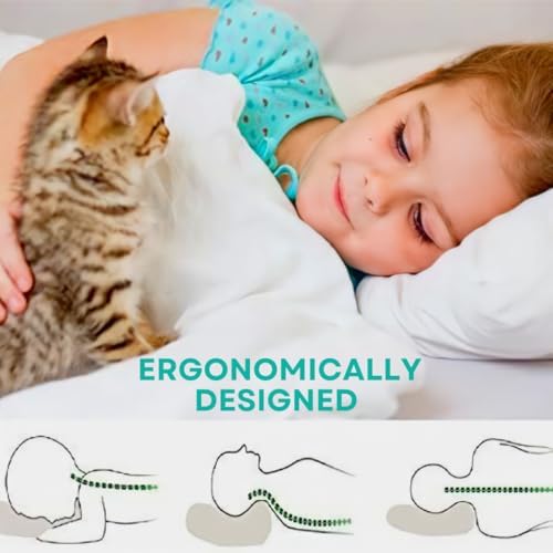 Kinder Fluff Toddler Pillow Set - 2 Pack 14x20in White