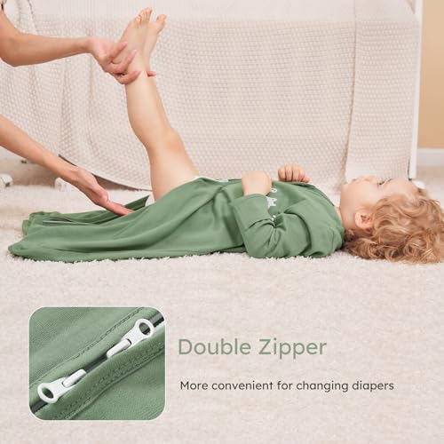 Yoofoss Baby Sleep Sack 0-6 Months 2-Way Zipper 100 Cotton