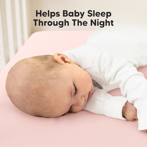 KeaBabies 2-Pack Waterproof Crib Sheets - Mist Rose