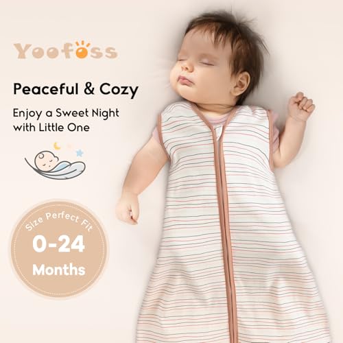 Yoofoss Baby Sleep Sack 0-6 Months 3 Pack 100 Cotton