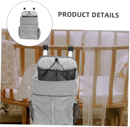 SECFOU 1pc Crib Hanging Storage Bag Diaper Organizer for Home Travel