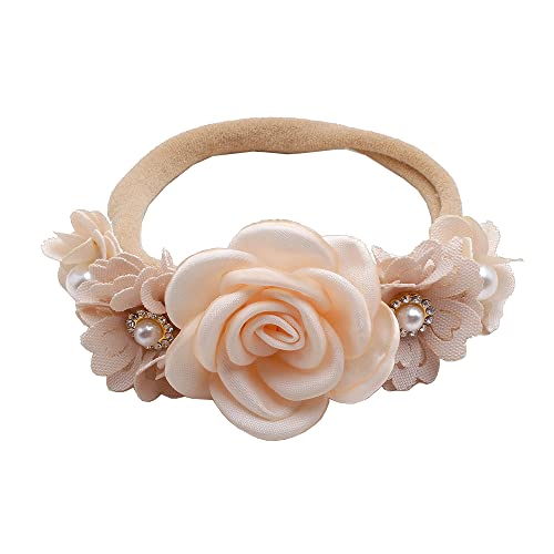 Baby Girl Soft Floral Elastic Headbands 3PCS